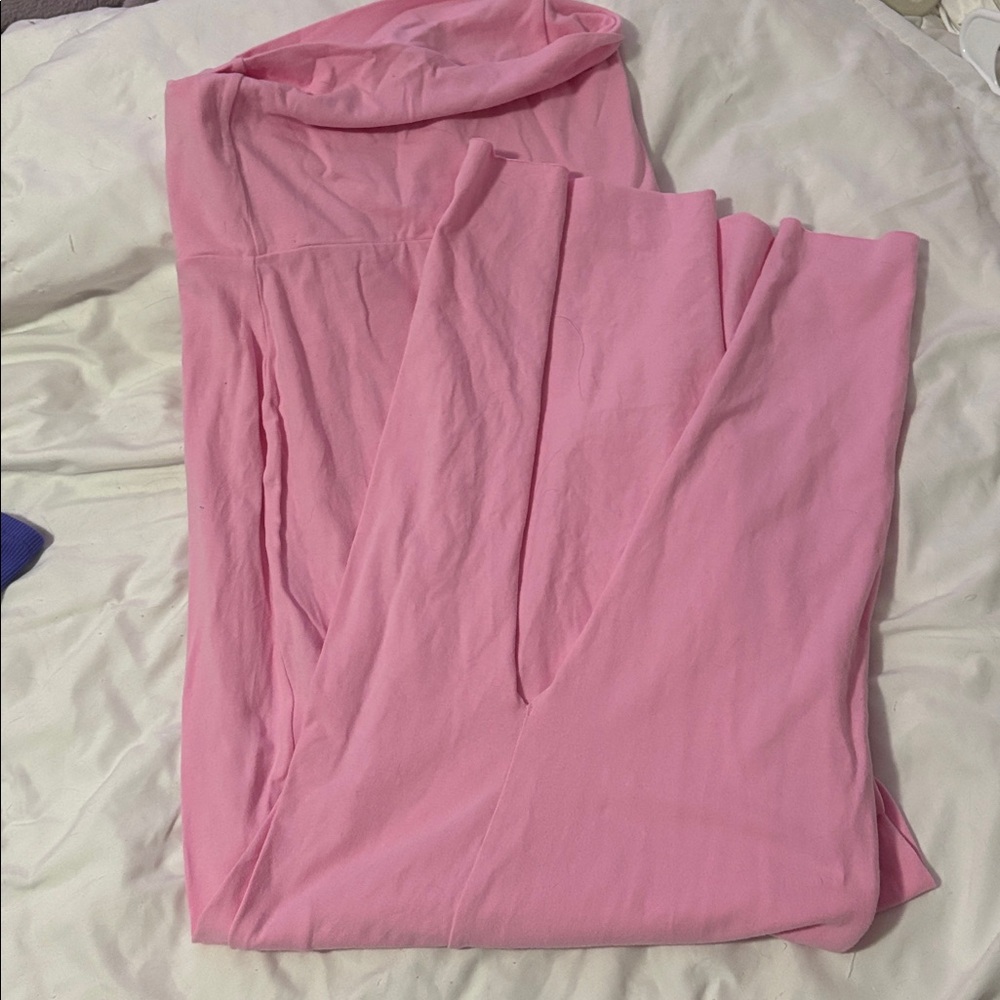 SKIMS Pink Maxi Skirt